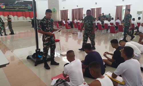 Semangat Nasionalisme, 17 Peserta Komcad Kodim 1315/Kabgor Jalani Seleksi di Korem 133/Nani Wartabone