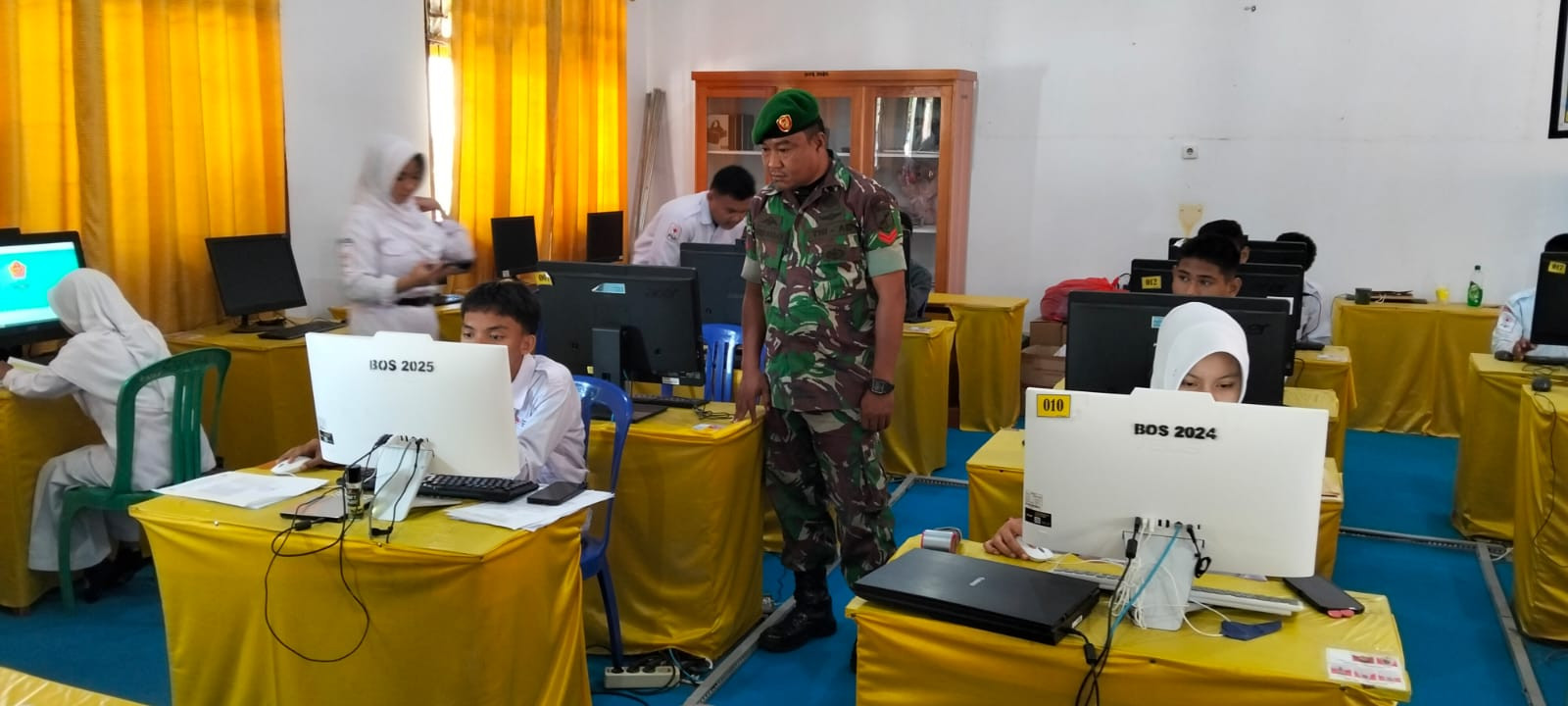 Zoom Meeting Pemeriksaan Psikologi KKRI Tahun 2026 Berlangsung Lancar Dengan Pendampingan Personel Koramil Telaga