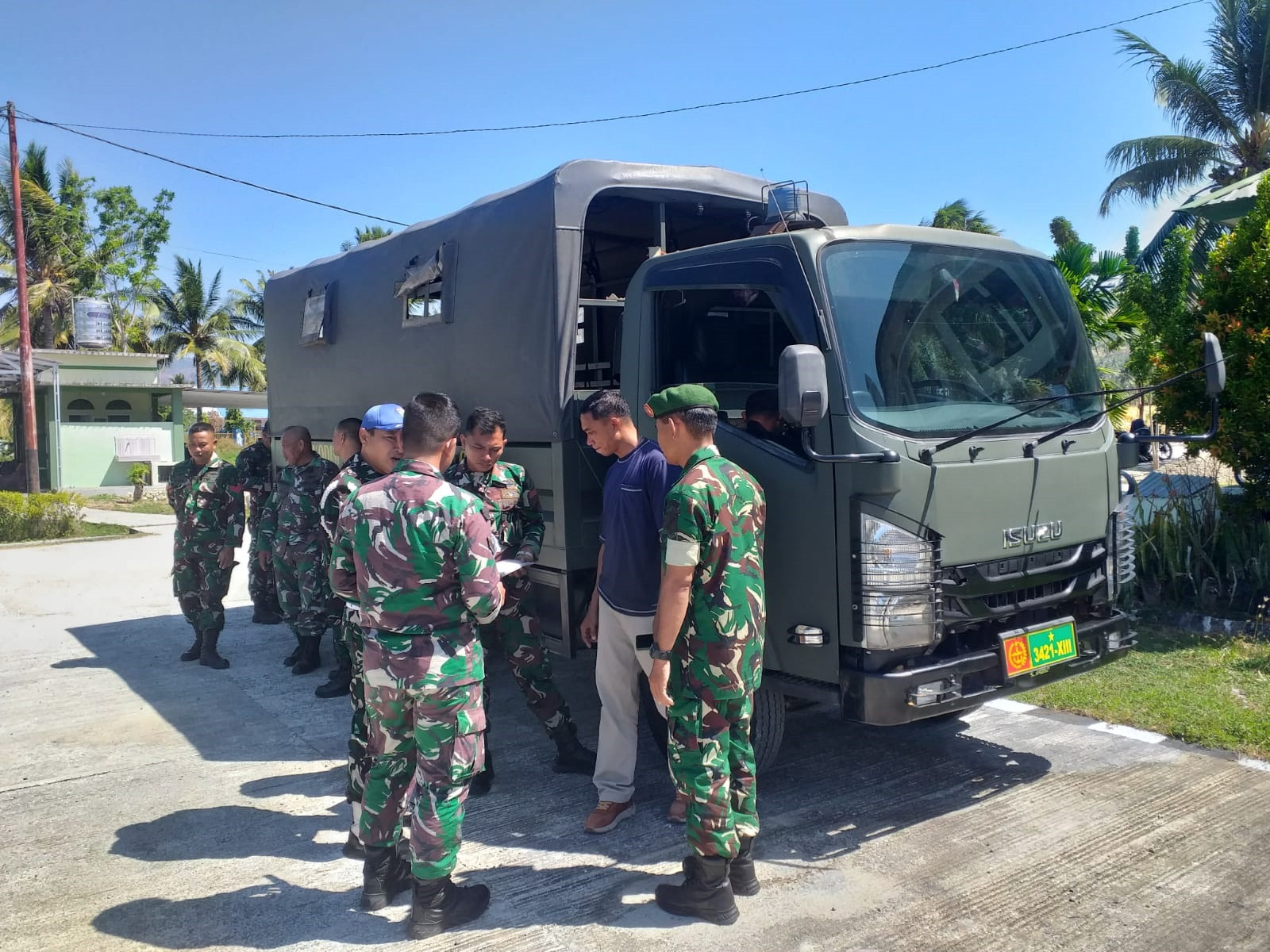 Kendaraan Dinas Kodim 1315 Kabupaten Gorontalo Jalani Pemeriksaan Slog Korem 133 Nani Wartabone Untuk Pastikan Kondisi