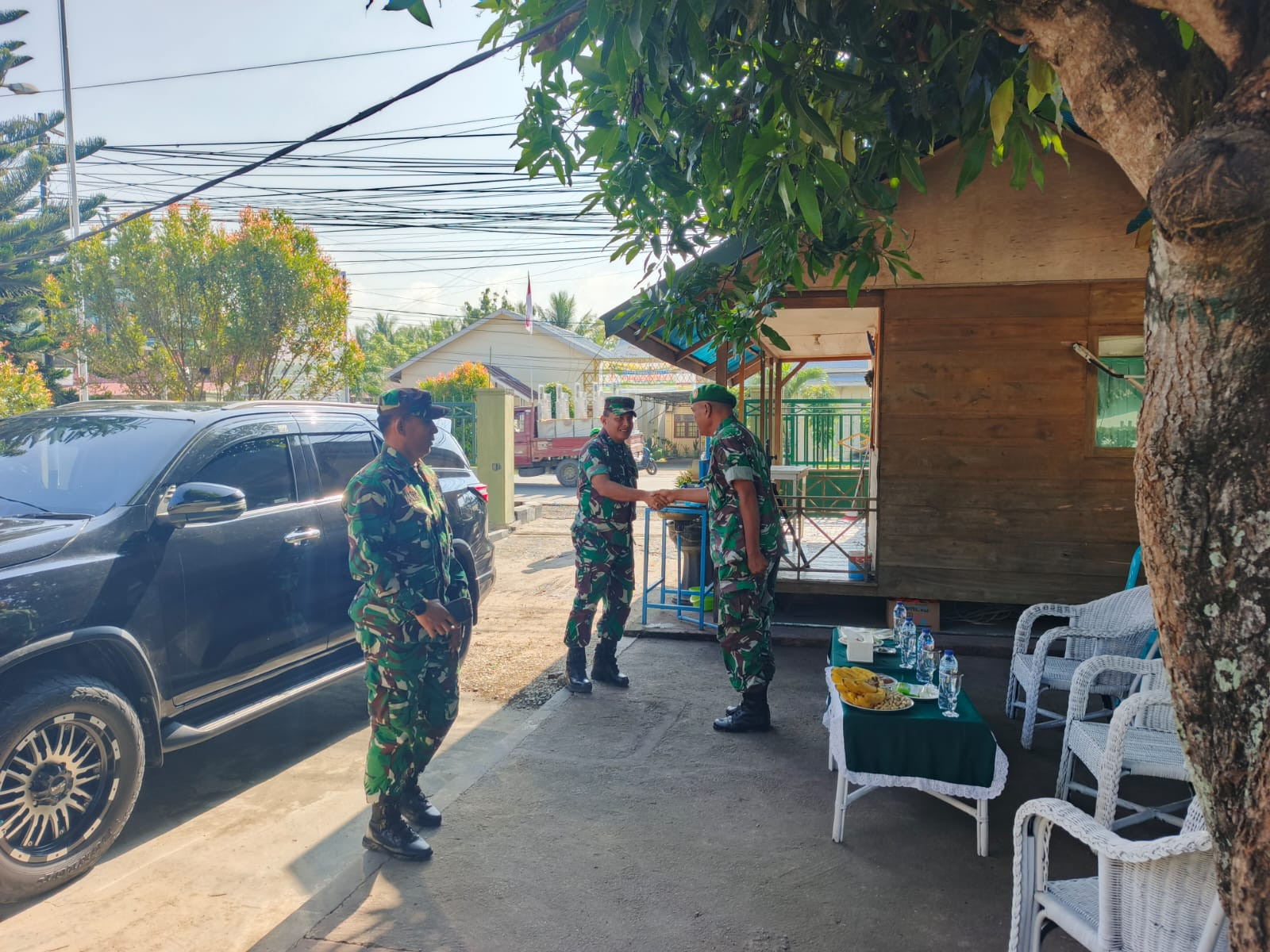 Kunjungan Tim Wasdal Kodam XIII Mdk Tinjau Pembangunan Koperasi Merah Putih Di Wilayah Koramil 1315-01 Telaga 