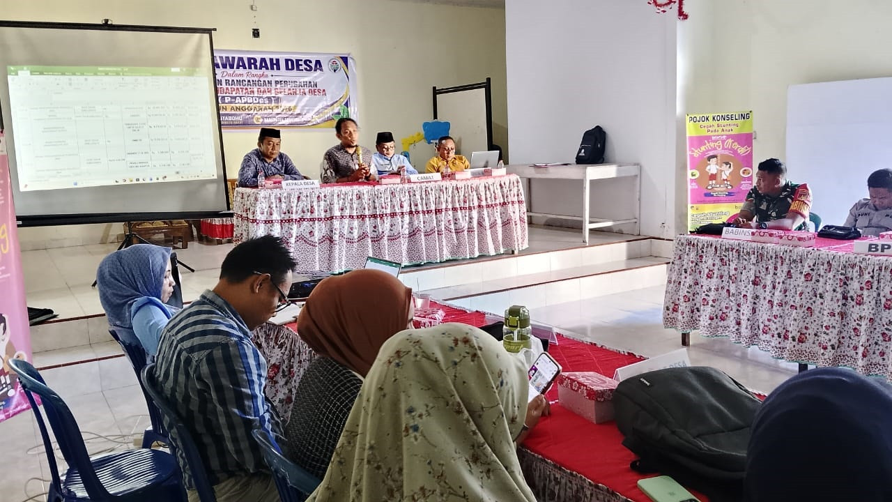 Sinergi Babinsa Koramil 1315-02/Limboto Dalam Musyawarah Desa Hutabohu Perkuat Perencanaan Pembangunan Tahun 2027